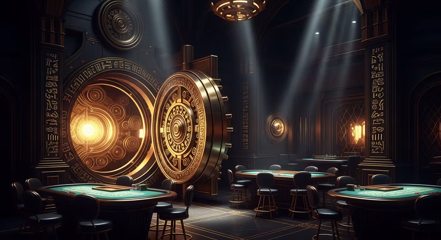 The Anubet Casino live vault with Pharaoh-Tier blackjack and roulette table layout 2026